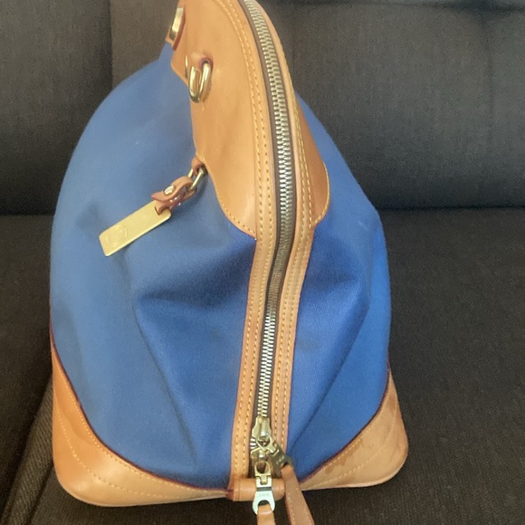 DOONEY & BOURKE Blue & Tan large travel bag. - Picture 5 of 7